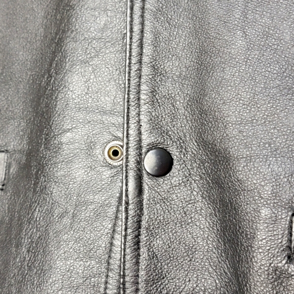 LEATHER US Air Force Motorcycle Vest Size XL #391 - Picture 8 of 9